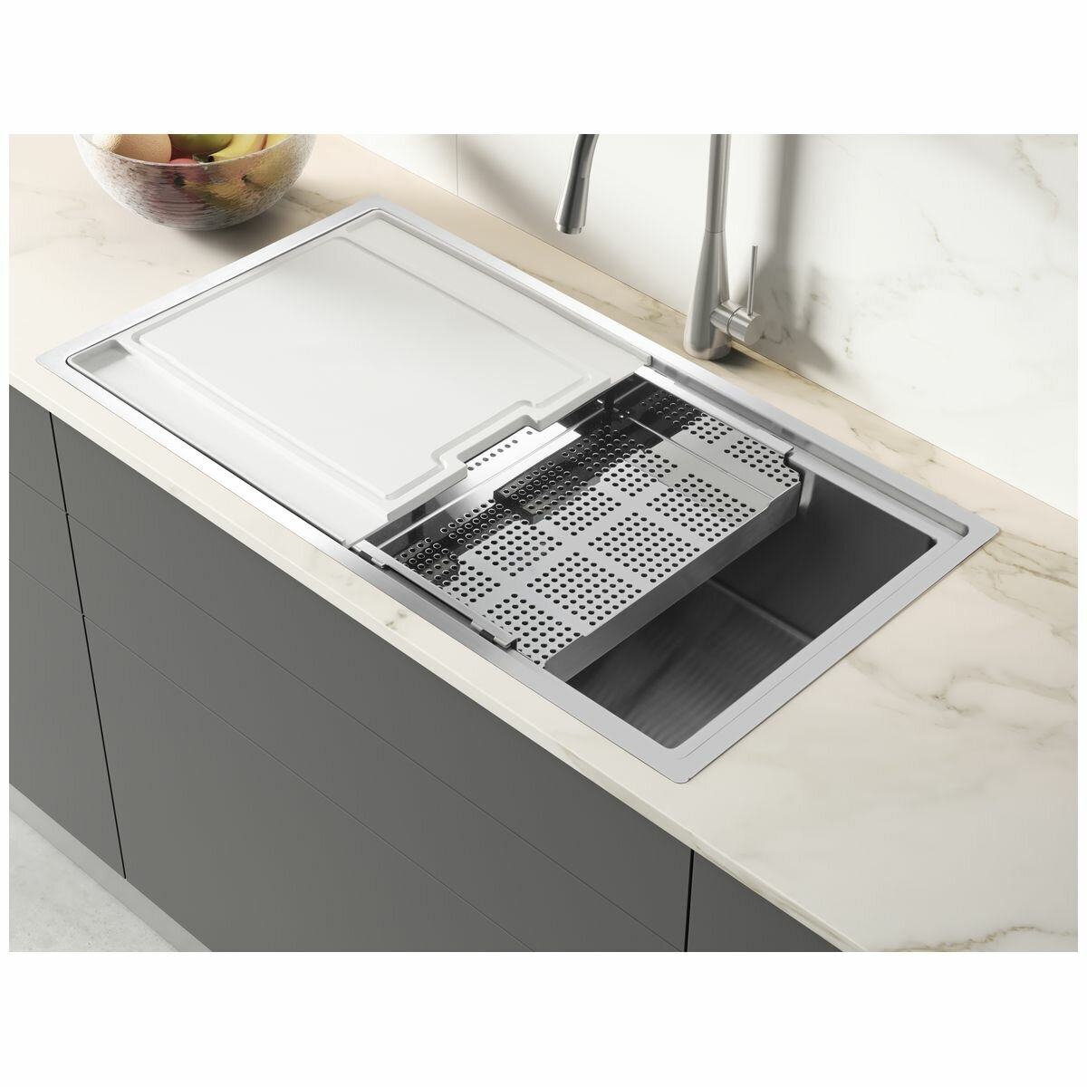Artinox Frame 74 Single Bowl with Accessories FRACC7440 hero image