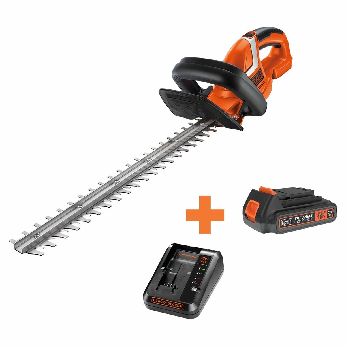 Black & Decker Trimmer Hedge 18V 2Ah 45mm