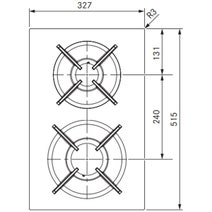 Bora Classic 2.0 Induction & 2 Burner Gas Cooktop With Integrated Rangehood CKA2FIG hero image