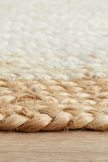 Rug Culture Nosa Large White & Natural Rug 400X80CM - NSA-333-WTNT-400X80 hero image