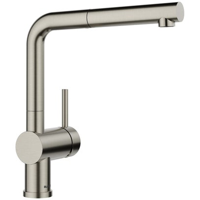 Blanco LINUS-S Pull Out Mixer Tap Satin Platinum 527700 | Appliances Online