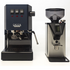 Gaggia Classic E24 Blue Coffee Machine & Coffee Grinder Package DMGNCEVOBLUEBUN image NaN