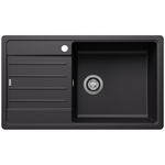 Blanco LEGRA XL 6S Single Bowl Top Mount Sink with Left Hand Drainer Silgranit Black 528063 hero image