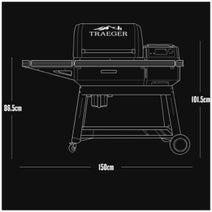 Traeger Ironwood Pellet Wood Grill Black TFB61RLGG hero image
