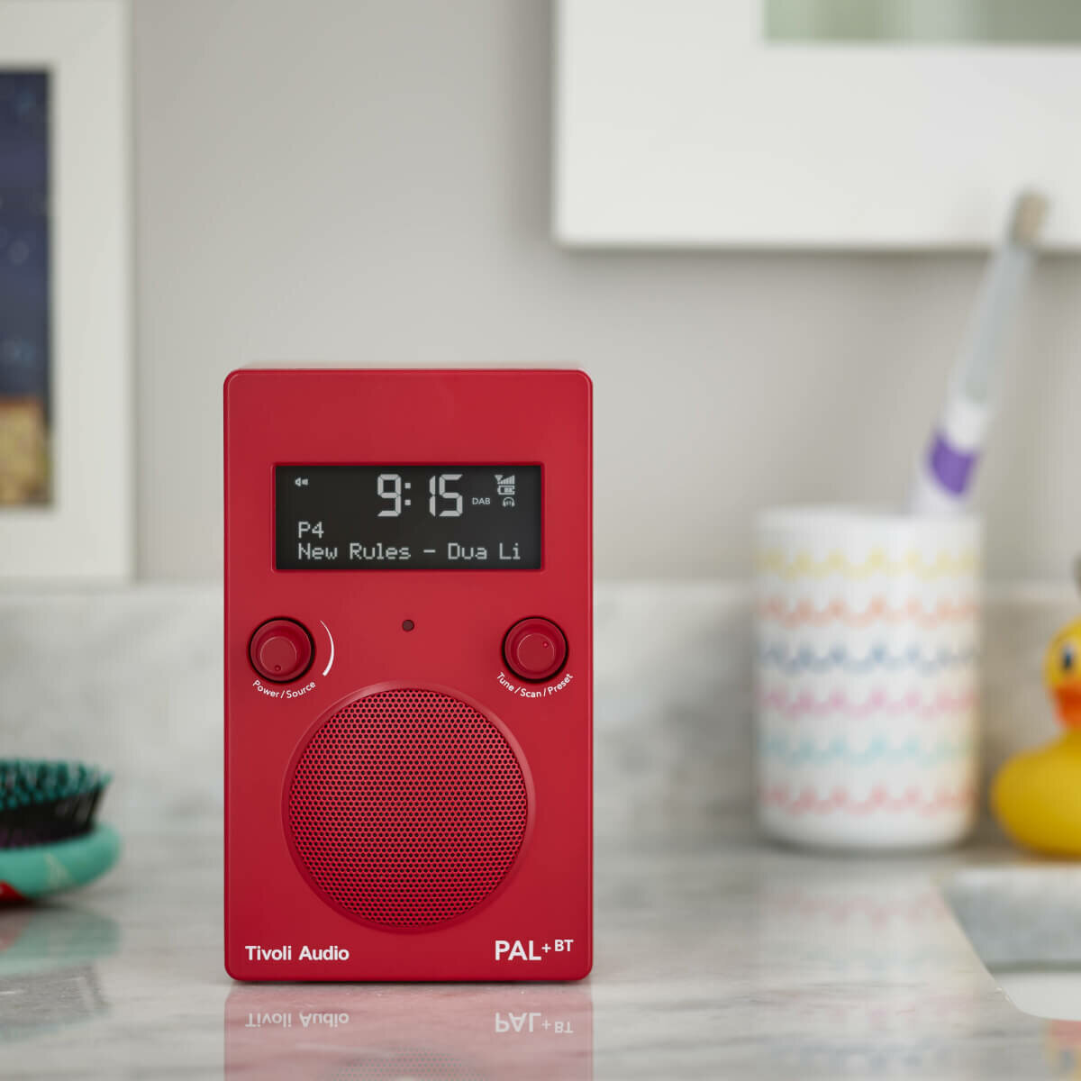 Tivoli Audio PAL Plus Bluetooth Portable Radio Red PPBTRED