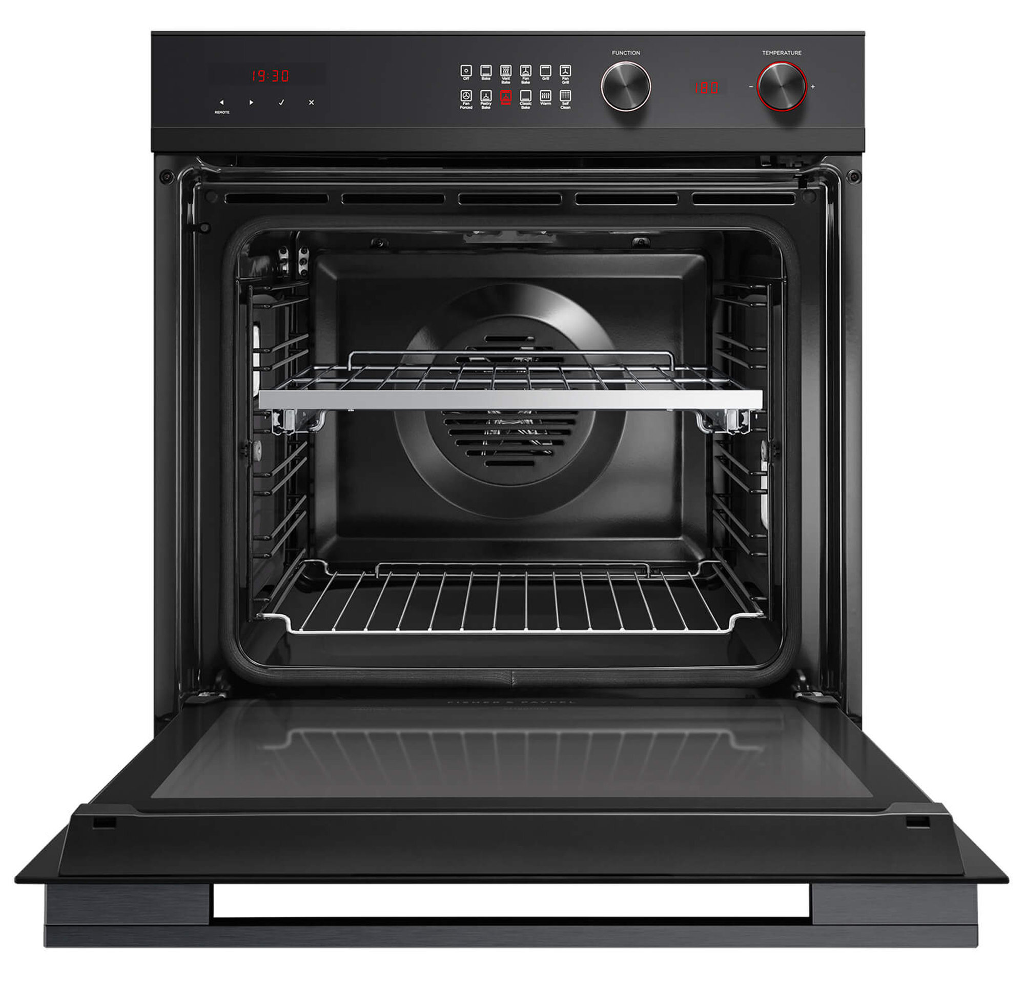 Fisher & Paykel Series 9 60cm Minimal Pyrolytic Built-In Oven Black Glass OB60SD11PB1 hero image