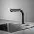Rogerseller Tonic Hob Sink Mixer and Outlet with Pull Out Spray - Matte Black 360601375211 image NaN