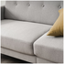 Zinus Adair Modern 3 Seater Sofa with Armrest Pockets Light Grey AU-AD-LG-3P image NaN