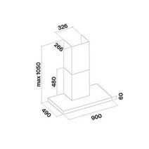 Falmec 90cm Plane PLUS Wall Canopy Rangehood Matte Black F5PB90B2 hero image