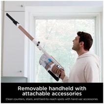 Shark PowerPro Reveal Cordless Stick Vacuum White-Rose Gold IZ380H hero image