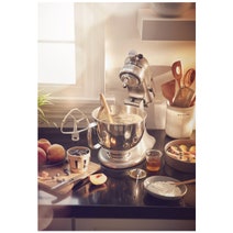 KitchenAid Artisan Stand Mixer and Pasta Roll Contour Silver 93499+90310 hero image