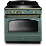 Falcon 90cm Classic FX Induction Freestanding Oven/Stove Mineral Green and Brass CLA90FXEIMG-BR hero image