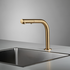 Rogerseller Eccentric Hob Sink Mixer and Outlet with Pull Out Spray - Brushed Gold 360600405214 image NaN