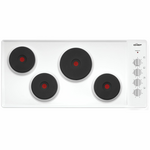 Chef 90cm Electric White Enamel Cooktop CHS942WB hero image