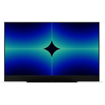 Hubbl Glass 65 Inch QLED 4K Smart TV with Stand Anthracite Black TVPFX065ANTBUN hero image