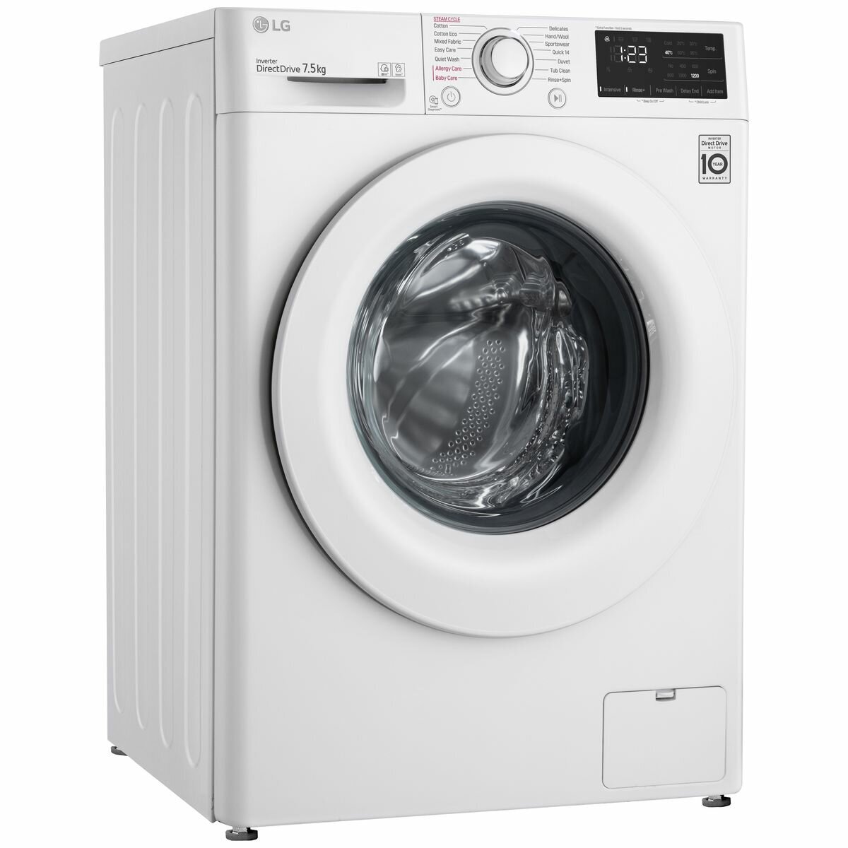 Lg washing machine 7.5 cheap kg front loader