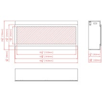 Remii 65 Inch Extra Tall Indoor Built-In Electric Fireplace with Black Steel Surround 102765-XT hero image