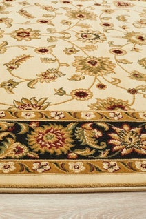 Rug Culture Sydney Extra Large Ivory Black Rug 330X240CM - SYD-1-IB-330X240 hero image