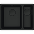 Franke Maris 340/150mm 1 and 1/2 Bowl Right Flushmount Sink with Extension Drainer Matte Black MRG260SBRMB-FPC image NaN