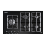 TRINITY 90cm Gas Cooktop 5 Burners Black Tempered Glass TRG900BK hero image