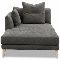Kalona KYOTO Left Facing Extended Chaise Sofa Pewter WS-205-LCS-VILA-27 hero image