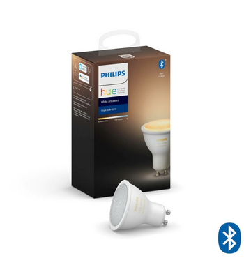 Philips Hue White Ambiance GU10 Bulb With Bluetooth HUEWCAGU10BT