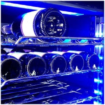 Schmick Upright Dual Zone Glass Door Wine Refrigerator Stainless Steel BD425D hero image