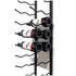 KingsBottle 24 Bottle C-Type Label Display Wall Mounted Metal Wine Rack WMRC-02D24B image NaN