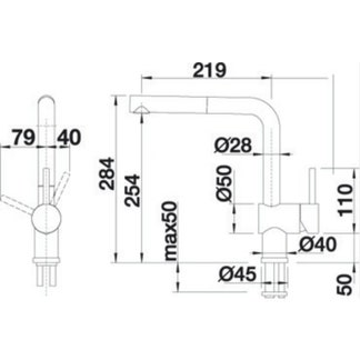 Blanco LINUSS Kitchen Mixer with Pull Out Tap | Appliances Online