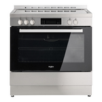 Whirlpool 90cm Ceramic Freestanding Oven/Stove with AirFry Inox WS91V9KPX hero image