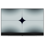 Hubbl Glass 55 Inch QLED 4K Smart TV with Stand Ceramic White TVPFX055CEWBUN hero image