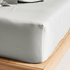 Linen House Augusta 500TC Grey Queen Flat Sheet 01721F731 image NaN