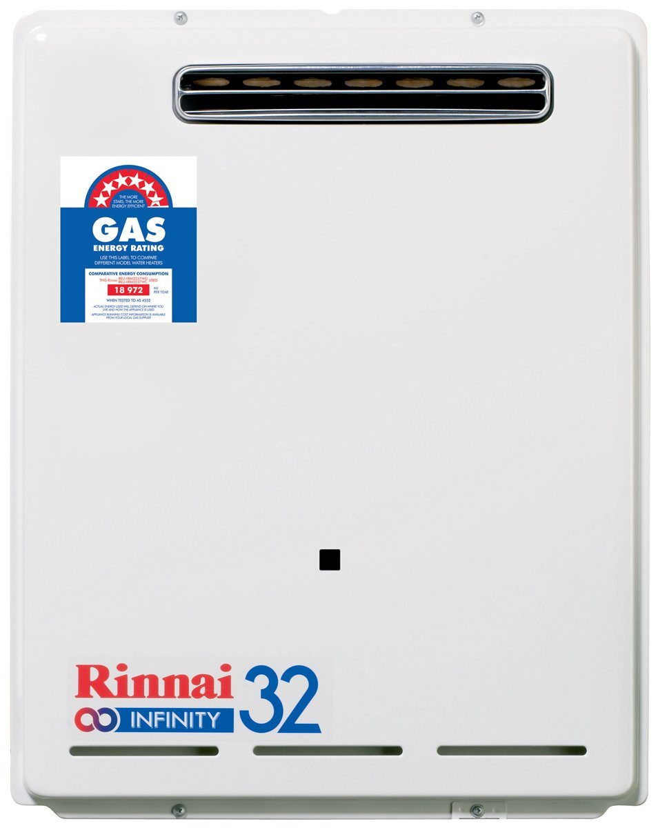 Rinnai 32L Continuous Flow 50-degree Hot Water System Natural Gas INF32N50M  | Appliances Online