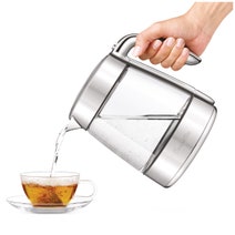 Breville the Smart Crystal Luxe Temperature Control Glass Kettle BKE855BSS hero image