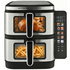 Kitchen Couture 11L Clear View Colour Vertex Dual Draw Air Fryer Stainless Steel 10005862 image NaN