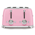 Smeg 50's Style 4 Slice Toaster Pink TSF03PKAU image NaN