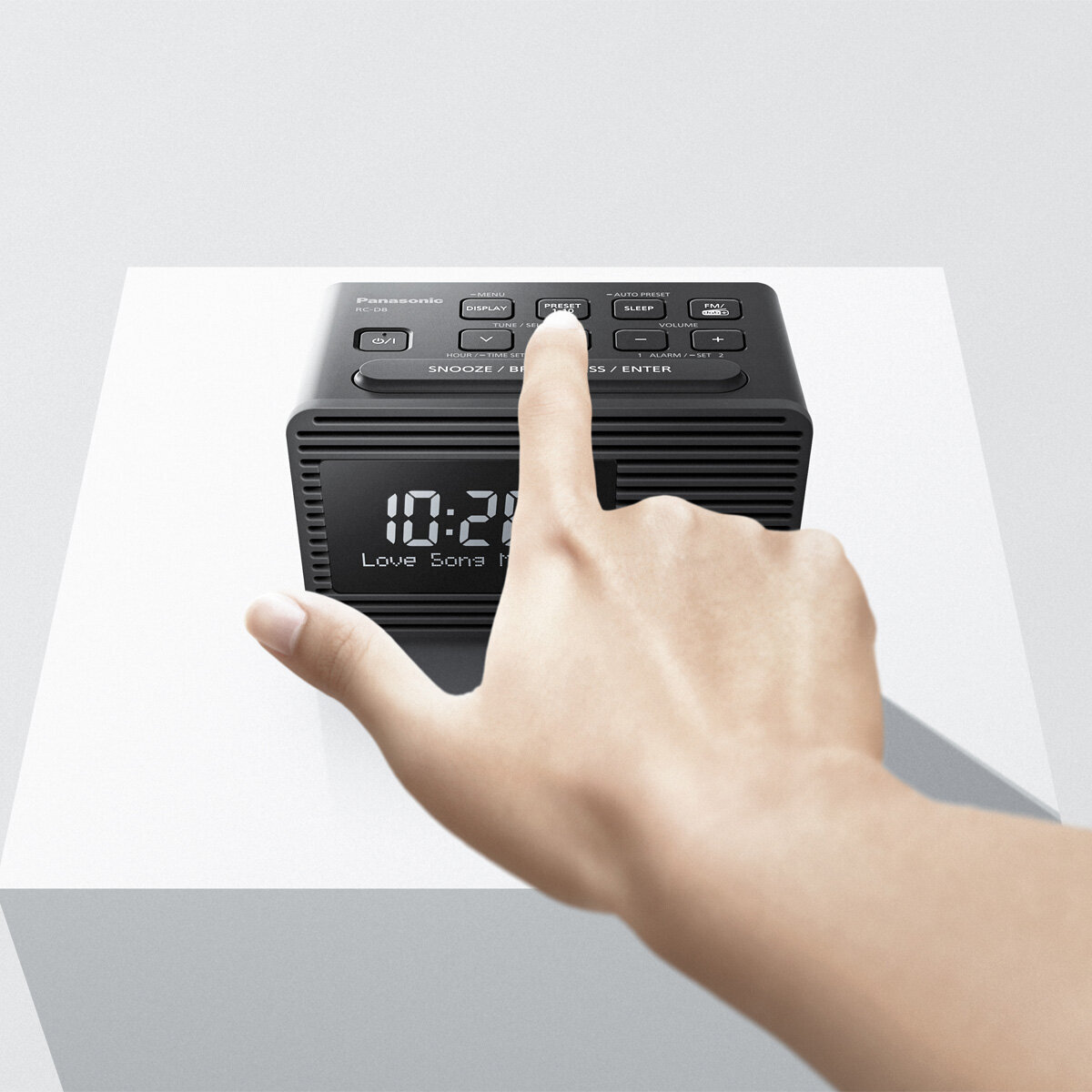 Panasonic DAB+ FM Clock Radio RC-D8GN-K hero image