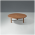 Kalona Paramount 90cm Round Coffee Table Dark Walnut PARA10FWADNATBRZD900 image NaN
