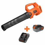 Cordless leaf blower/vacuum GWC3600L20 / 36 V, w.o batt/char, Black+Decker  - Battery blowers