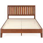 Zinus Double Deluxe Solid Wood Bed Frame Dark Brown AU-PWPBBHE-12D hero image