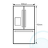 LG GRD907SL 907L 3 Door Fridge image NaN