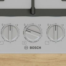 Bosch 90cm Series 6 Natural Gas Cooktop with Flame Select Stainless Steel PCR9A5I90A hero image
