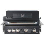 Smart Four Burner Built-In LPG BBQ with Rotisserie and Rear Infrared Burner Black 401WB-BLK hero image