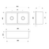 Turner Hastings Cuisine 85 x 46 Fine Fireclay Double Bowl Sink Gloss White CUD85FS image NaN