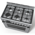 Bosch Serie 6 90cm Freestanding Dual Fuel Oven/Stove HSB738357A image NaN