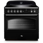 Falcon 90cm Classic FX Induction Freestanding Oven/Stove Black and Chrome CLA90FXEIBL-CH hero image