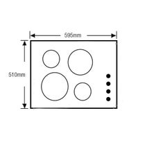 Gorenje ECT610SC 60cm Ceramic Cooktop hero image