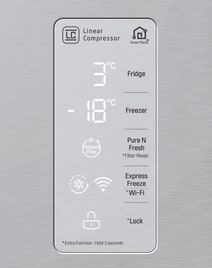 LG 530L French Door Frost Free Fridge GF-B590PL hero image