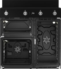 Beko 90 cm Black Induction Multi Door Freestanding Oven BRC916IMB hero image