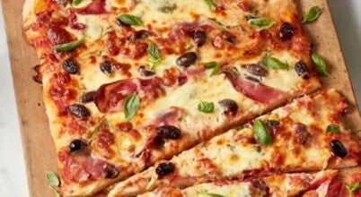 Prosciutto and Mozzarella Pizza, courtesy of NEFF and Winnings.
